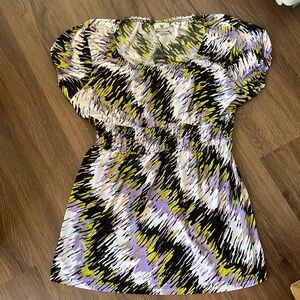 W WORTHINGTON Stretch Abstract ZigZag Pattern colors Size L